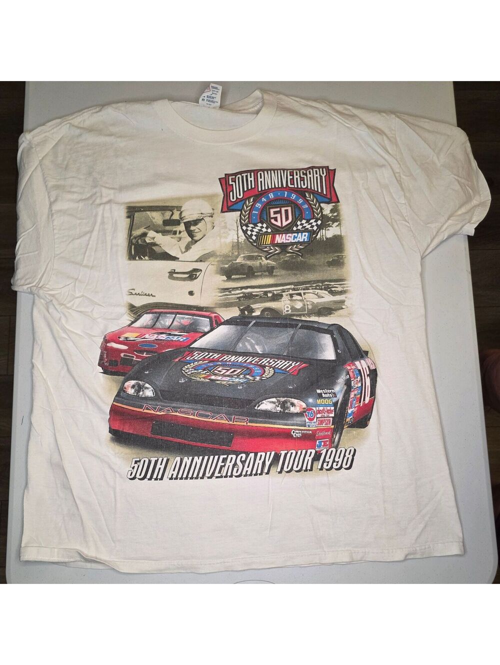 1998 Nascar 50th Anniversary Tour Tee